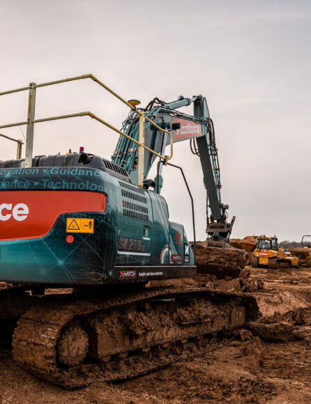 Plantforce Tracked Excavator Operating On Site