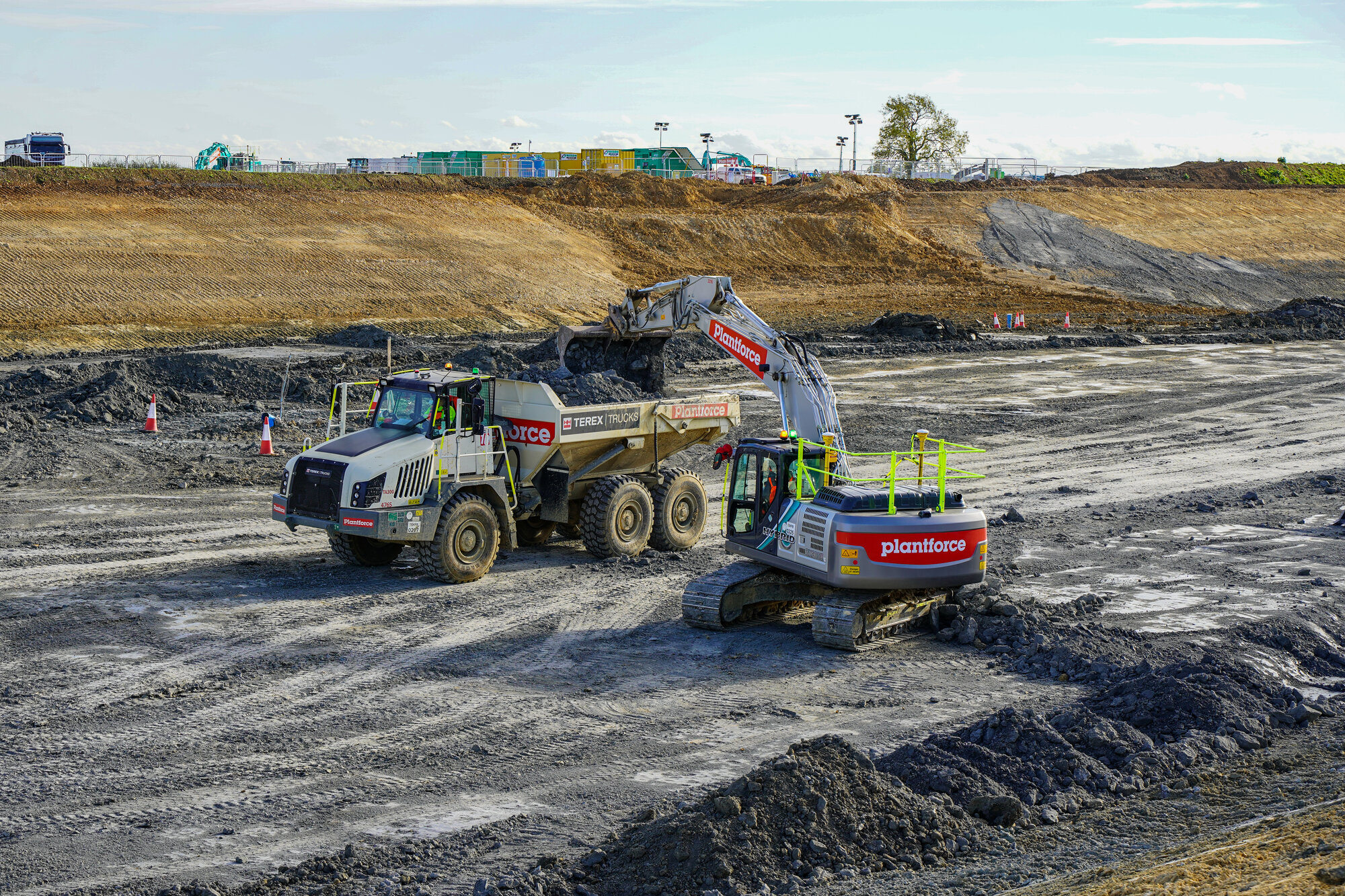 Plantforce Machinery Operating On Site