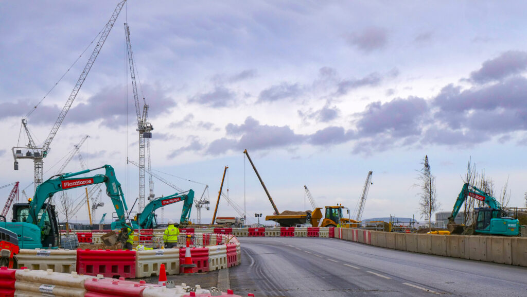 Plantforce Machinery Operating On Site