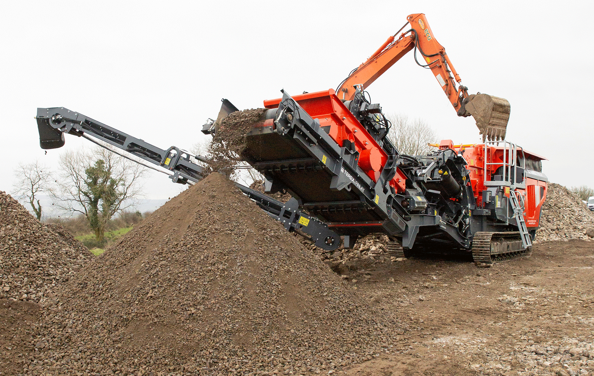 Terex Finlay IC-100RS-1 Operating On Site