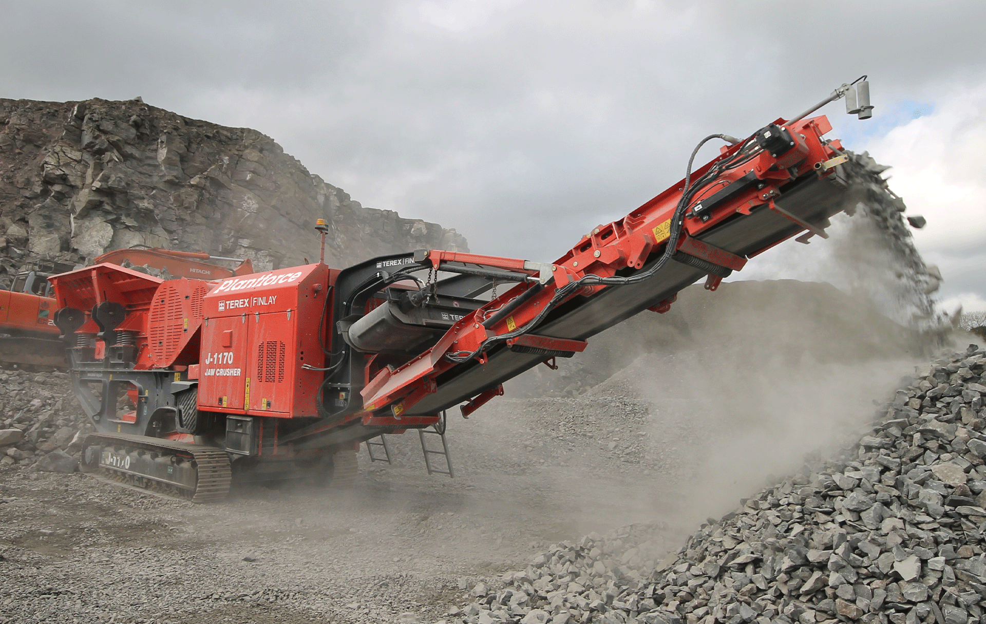 J-1170 Stone Crusher, Mobile Jaw Crusher